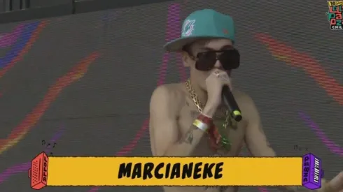 Marcianeke en Lollapalooza Chile 2022.