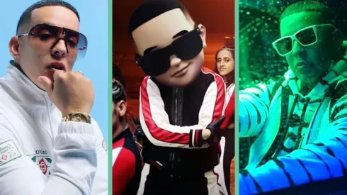 Daddy Yankee en tres de sus facetas.