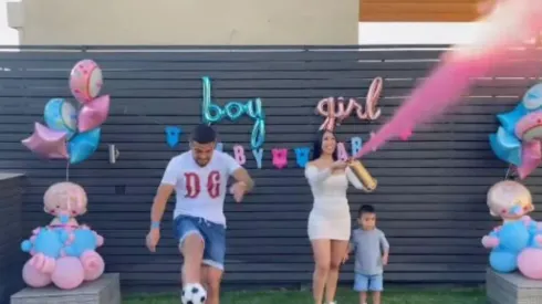 El momento que se revela el sexo de la hija de Paulo Díaz.