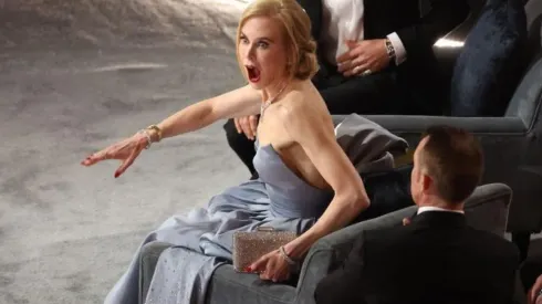 Nicole Kidman en la viralizada foto de los Oscar 2022.