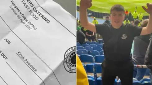 El hincha que se coló en el Ibrox Stadium