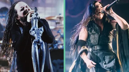 Jonathan Davis de Korn y Amy Lee de Evanescence.