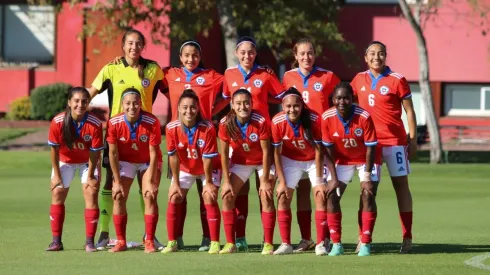 El once de la Roja Fem Sub 20 vs Argentina en el Sudamericano