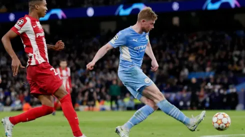 De Bruyne marcó el único gol del City ante el Atlético de Madrid