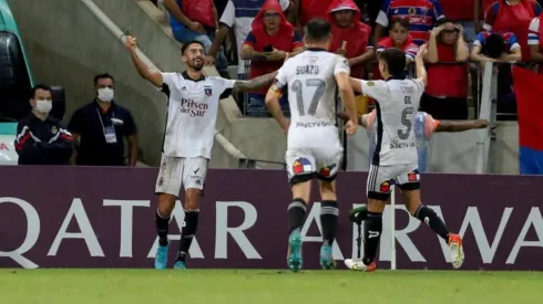 El gol de Juan Martín Lucero: 0-1 Colo Colo frente a Fortaleza.