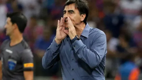 Gustavo Quinteros en el triunfo de Colo Colo ante Fortaleza por la Libertadores.