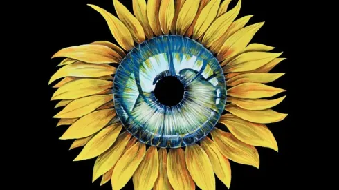 La portada del sencillo Hey Hey Rise Up, de Pink Floyd.