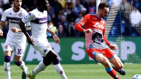 Napoli tropezó ante la Fiorentina