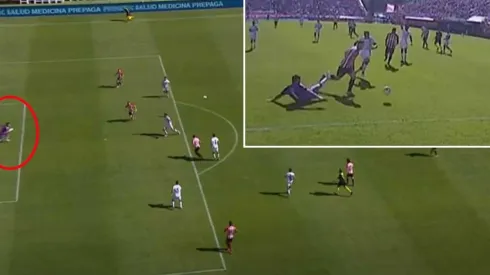 Toselli en el primer gol de Estudiantes de La Plata