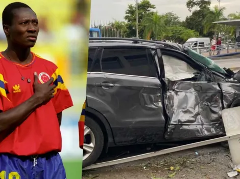 Freddy Rincón queda en estado crítico tras chocar con un bus