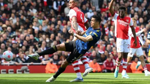 Cristiano Ronaldo marcó su gol número 100 con Manchester United en Premier League.