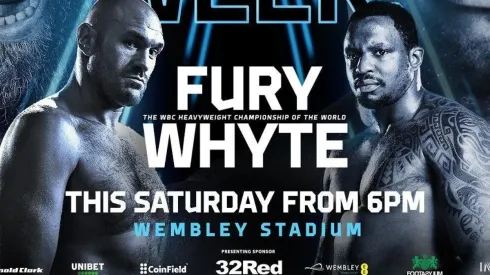 Tyson Fury se medirá en Wembley Stadium ante Dillian Whyte por el título pesado de la CMB.