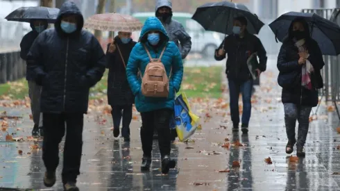 Lluvia en Santiago
