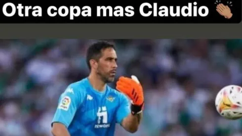 Un mensaje lleno de cariño del King para Claudio Bravo.