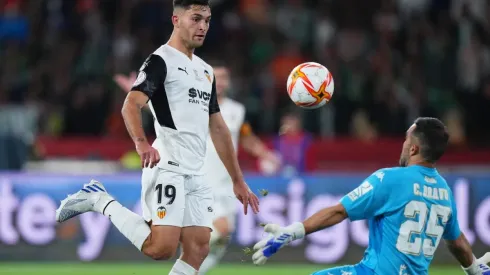 Hugo Duro pone el empate ante el Real Betis de Claudio Bravo por la final de la Copa del Rey.