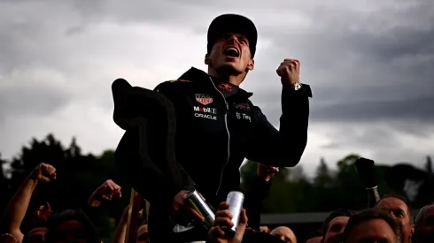 Verstappen celebra el triunfo conseguido en el GP de Italia