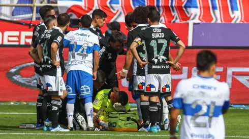 Brayan Cortés jugó el segundo tiempo mareado por una bomba de estruendo.