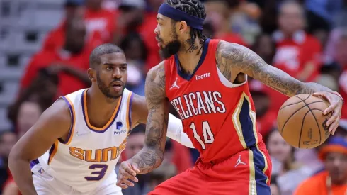Brandon Ingram y Chris Paul en el juego tres
