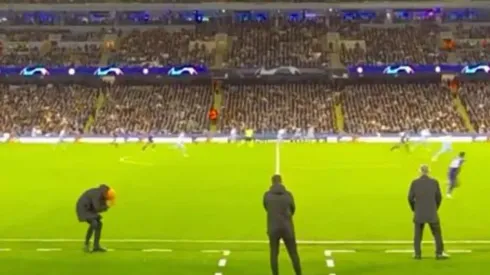 Guardiola reacciona a la jugada de Vinicius ante el City