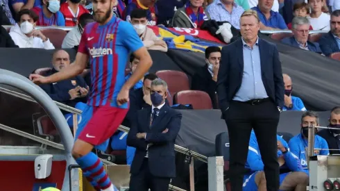 Ronald Koeman en sus últimos partidos con Barcelona