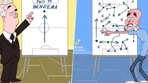 Ancelotti y Guardiola en la parodia animada que anticipó la semifinal de Champions League.