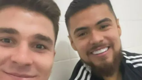 Paulo Díaz felicitó a Julián Álvarez por sus tres anotaciones en la goleada de River