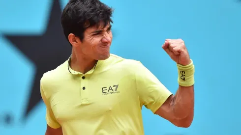 Cristian Garín logró un gran triunfo en la primera ronda del Masters de Madrid.