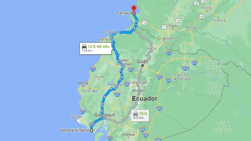 Un largo viaje separa a las dos ciudades costeras de Colombia y Ecuador.