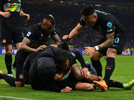 Vidal es pura alegría con el gol de Alexis ante el Empoli