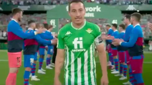 Betis recibió el respeto del Barcelona con el pasillo tras el título de Copa del Rey