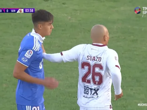 Chupete intenta intimidar a Tapia y el juvenil de la U no se achica