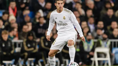 James Rodríguez con Real Madrid en febrero de 2020