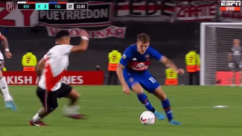 Condoro de Paulo Díaz le cuesta caro a River Plate contra Tigre.