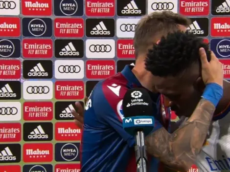 Vinicius consuela a capitán del recién descendido Levante