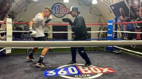 El Colo mostró sus dotes de boxeador en redes sociales