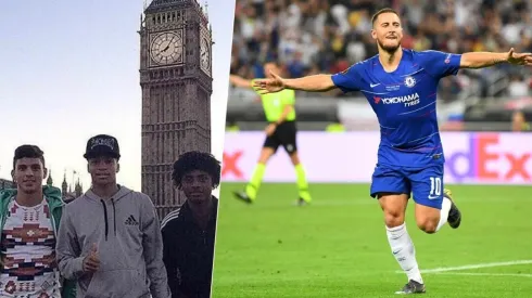 Byron Castillo de paseo por Londres donde conoció a Eden Hazard