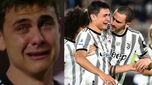 Paulo Dybala llora en su despedida de la Juventus en Turín
