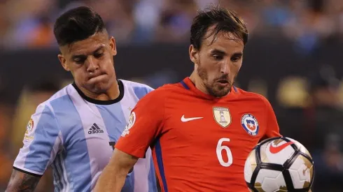 Marcos Rojo recordó cuando enfrentó a Chile en la Copa Centenario
