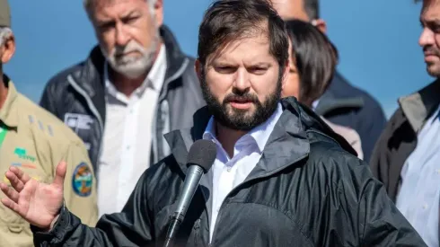 El presidente Gabriel Boric durante su paso por la Región de Coquimbo.