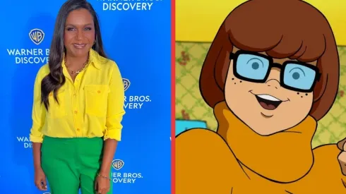 Mindy Kaling en el Warner Bros Discovery Upfront y la Velma Dinkley original.