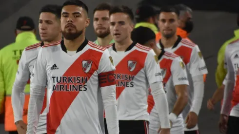 Paulo Díaz fue capitán con la camiseta de River Plate ante Colo Colo.