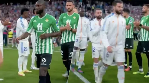 Real Madrid y Betis se hicieron un doble pasillo que sacó aplausos en todo el mundo