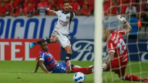 Juan Martín Lucero marcó uno de los dos goles albos en el triunfo conseguido en Brasil.