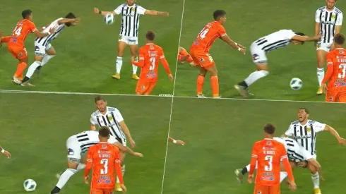 Las partes nobles de Felipe Loyola pasaron susto con la desparramada caída de Gustavo Gotti