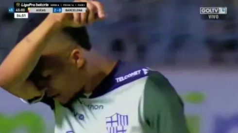 El drama de Byron Castillo explotó en el último partido de Barcelona de Guayaquil, donde el jugador pidió ser reemplazado entre lágrimas