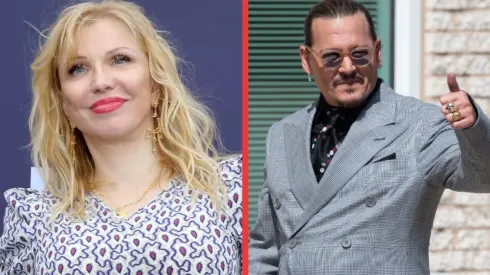 Courtney Love y Johnny Depp.