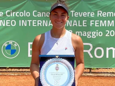 Los premios para Bárbara Gatica tras caer en la final del W60 de Roma