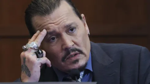 Johnny Depp en su segunda declaración en el estrado, durante el juicio.