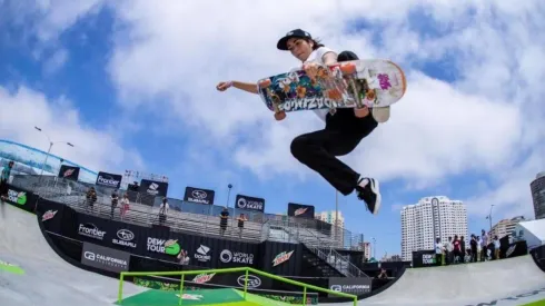 María José Rojas en la pista