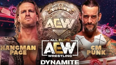 CM Punk buscará coronarse como Campeón Mundial de AEW ante "Hangman" Adam Page.